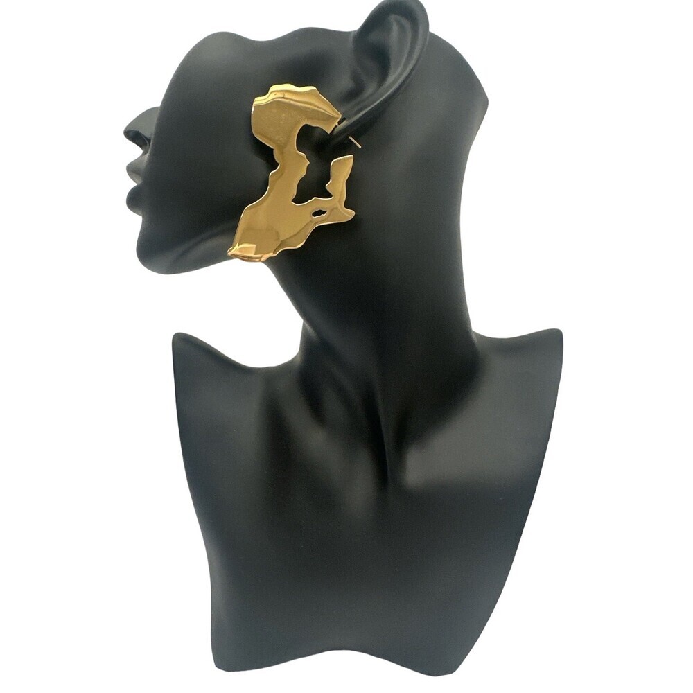 Africa map Earrings, Africa map shaped earring